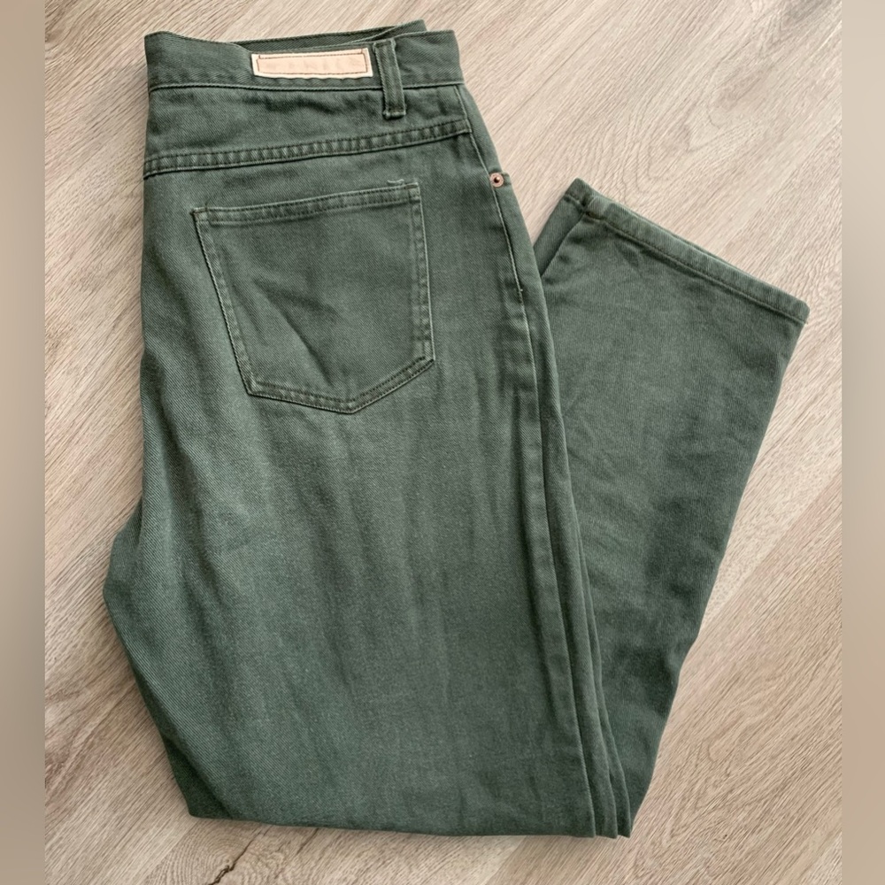 Vintage Bill Blass Petite Forest Green High Rise Jeans